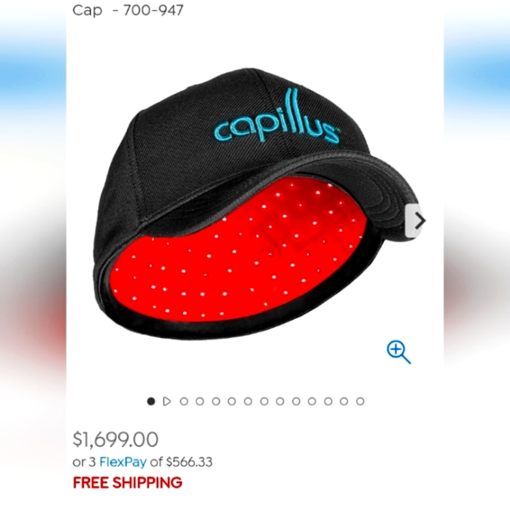 Capillus hair growth cap